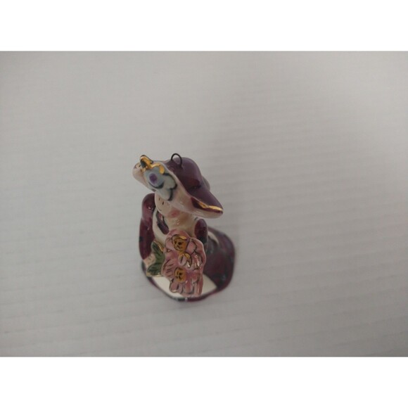 Blue Sky Ornament Flower Lady Artist Heather Goldminc Bouquet Christmas figurine - Picture 9 of 10